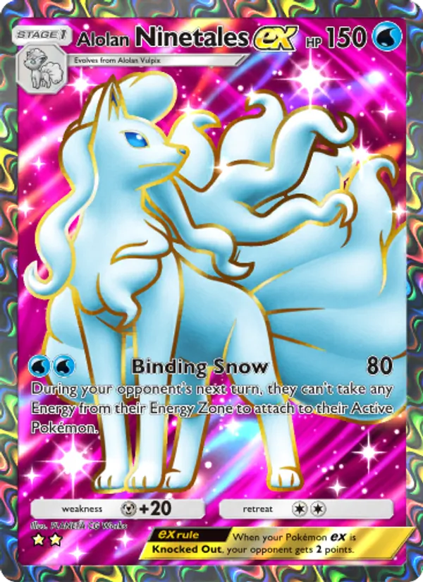 Alolan Ninetales ex — Fantastical Parade #182 (Pokémon TCG card)