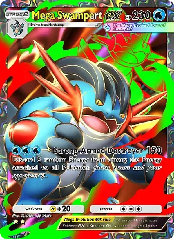 Mega Swampert ex — Fantastical Parade #183 (Pokémon TCG card)
