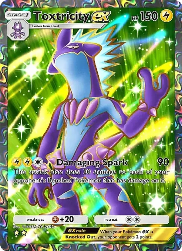 Toxtricity ex — Fantastical Parade #184 (Pokémon TCG card)