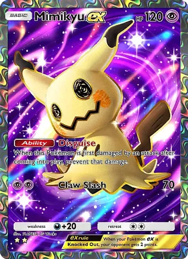 Mimikyu ex — Fantastical Parade #186 (Pokémon TCG card)