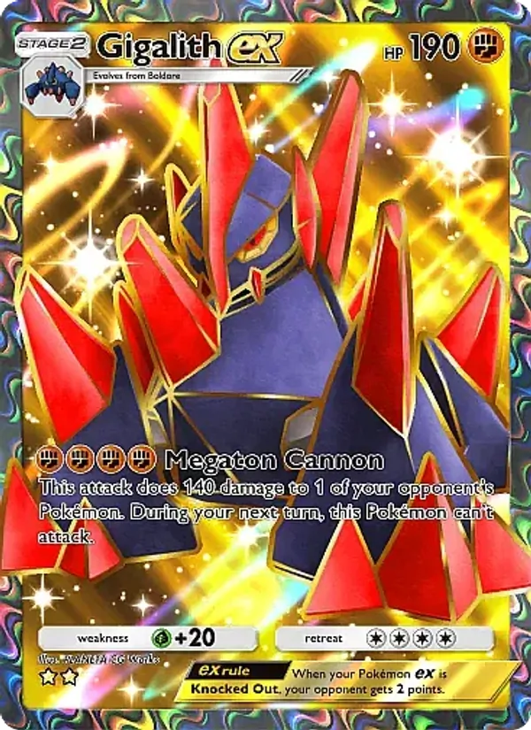 Gigalith ex — Fantastical Parade #187 (Pokémon TCG card)