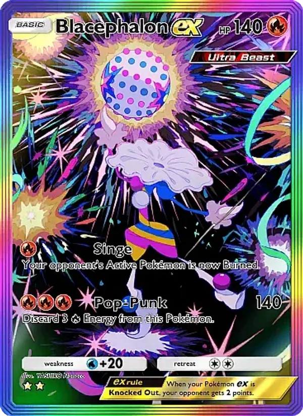Blacephalon ex — Fantastical Parade #195 (Pokémon TCG card)