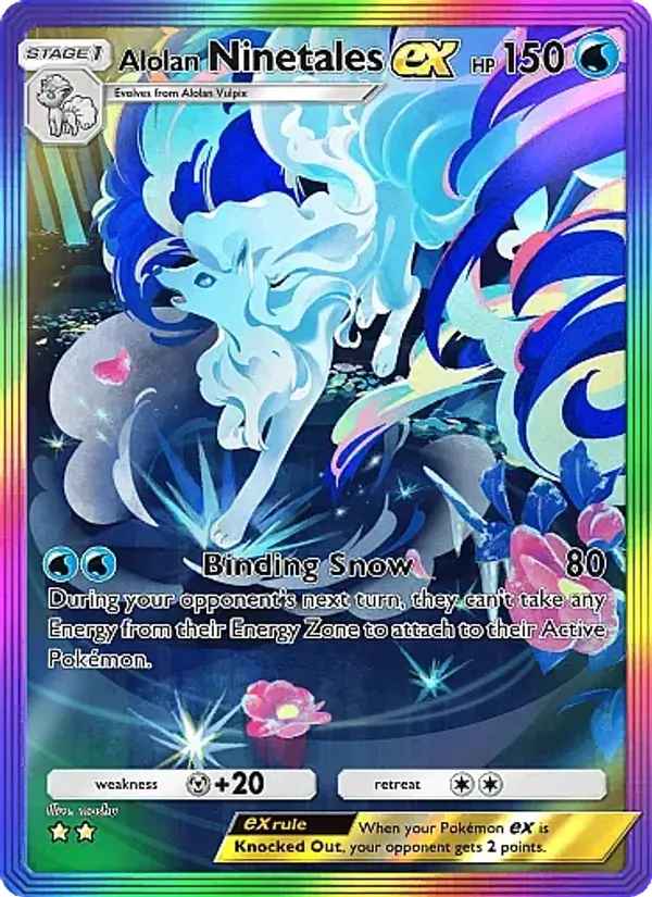 Alolan Ninetales ex — Fantastical Parade #196 (Pokémon TCG card)
