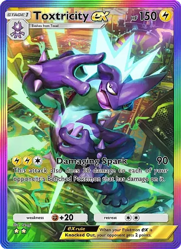 Toxtricity ex — Fantastical Parade #198 (Pokémon TCG card)