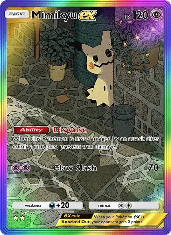 Mimikyu ex — Fantastical Parade #199 (Pokémon TCG card)