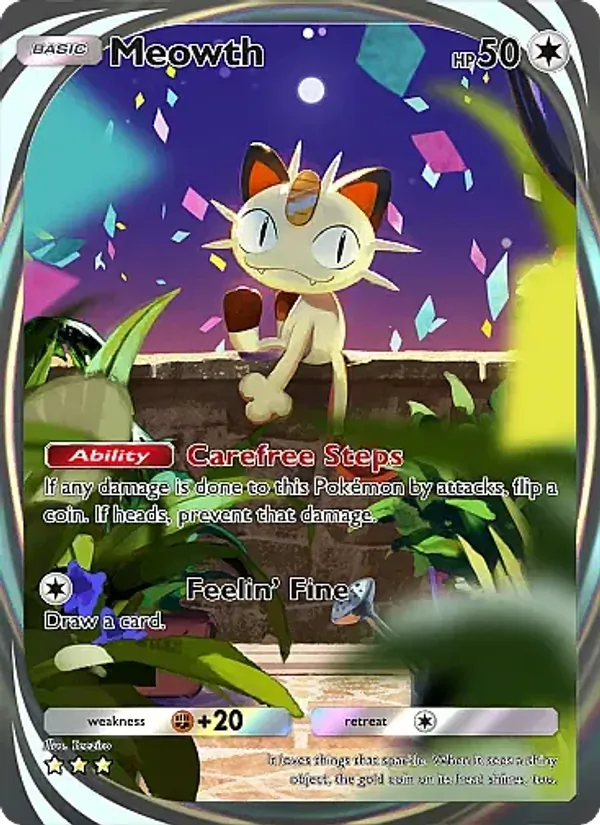 Meowth — Fantastical Parade #204 (Pokémon TCG card)