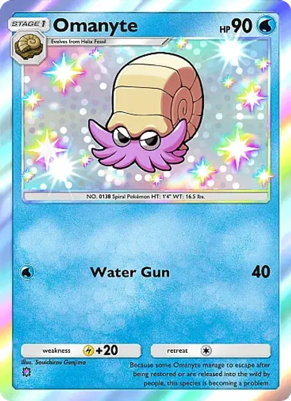 Omanyte — Fantastical Parade #211 (Pokémon TCG card)