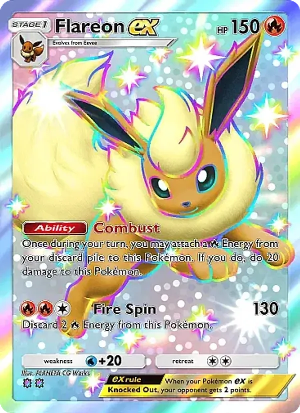 Flareon ex — Fantastical Parade #225 (Pokémon TCG card)