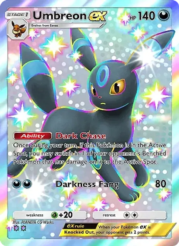 Umbreon ex — Fantastical Parade #231 (Pokémon TCG card)