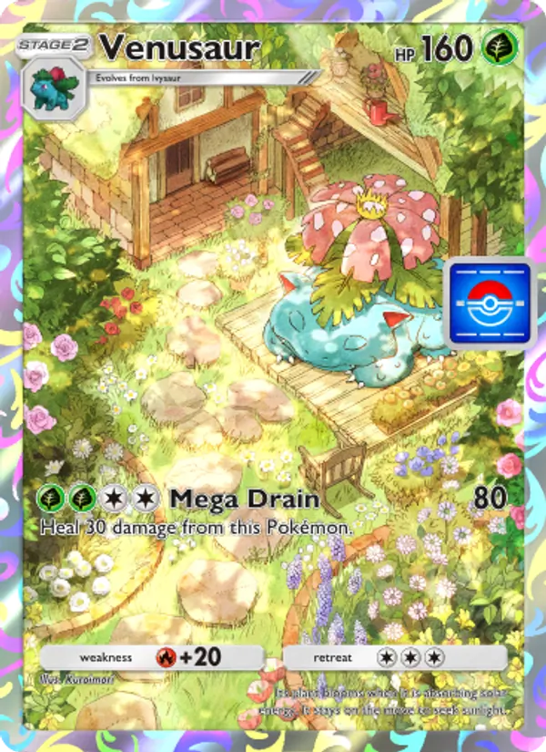 Venusaur — Promos-A #018 (Pokémon TCG card)