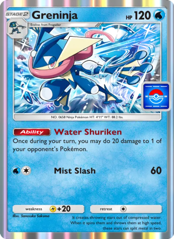 Greninja — Promos-A #019 (Pokémon TCG card)