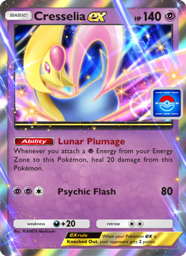 Cresselia ex — Promos-A #037 (Pokémon TCG card)