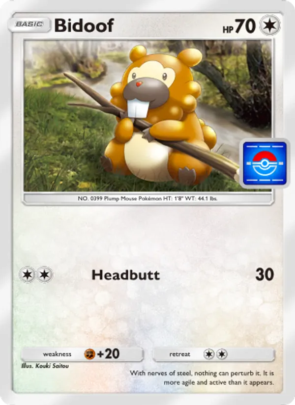 Bidoof — Promos-A #057 (Pokémon TCG card)