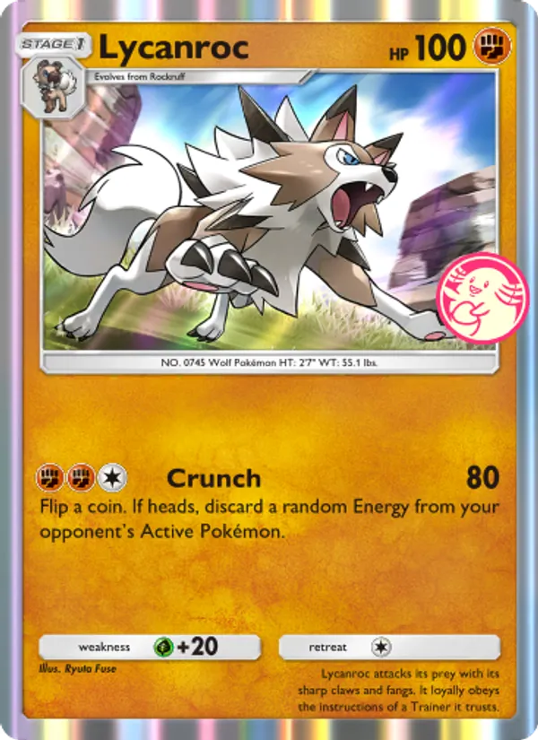 Lycanroc — Promos-A #068 (Pokémon TCG card)