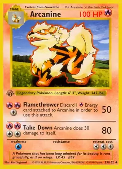 Arcanine (Base Set #23)