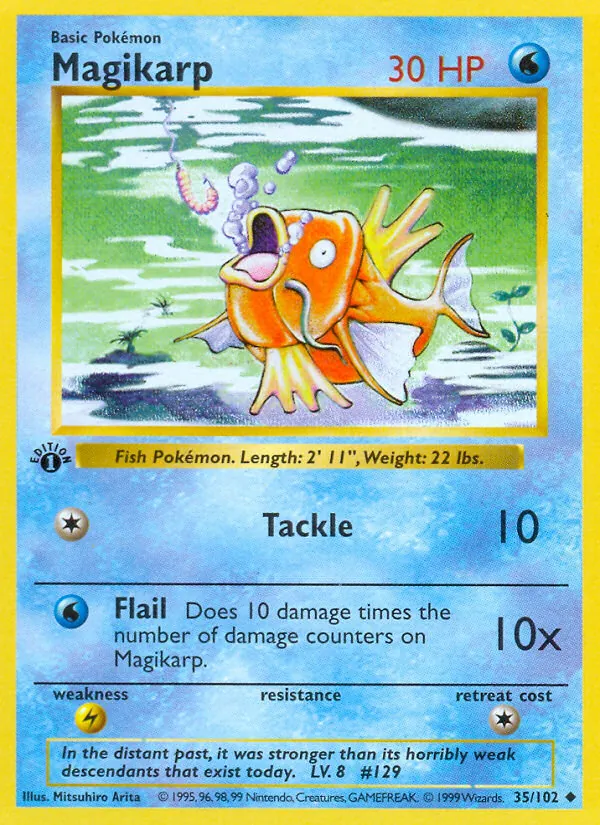 Magikarp — Base Set #35 (Pokémon TCG card)