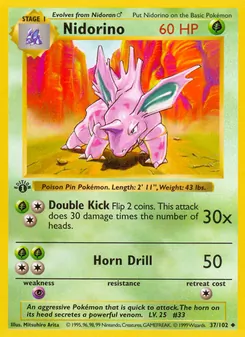 Nidorino (Base Set #37)