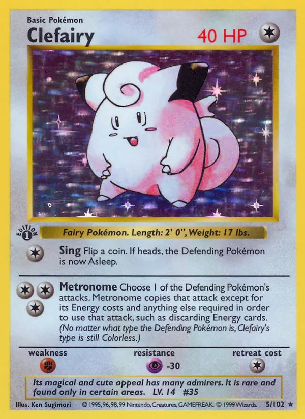 Clefairy — Base Set #5 (Pokémon TCG card)