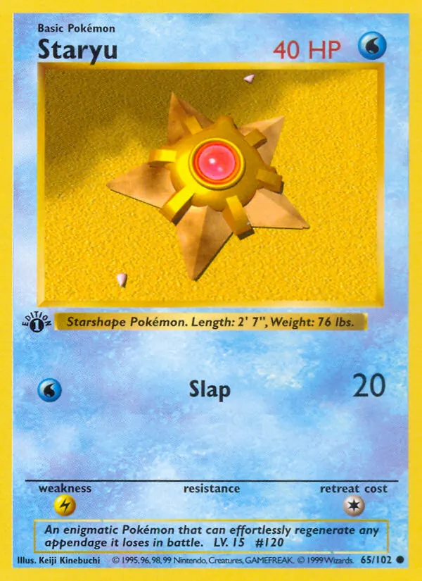 Staryu — Base Set #65 (Pokémon TCG card)