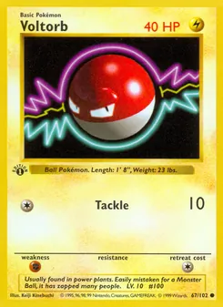 Voltorb (Base Set #67)
