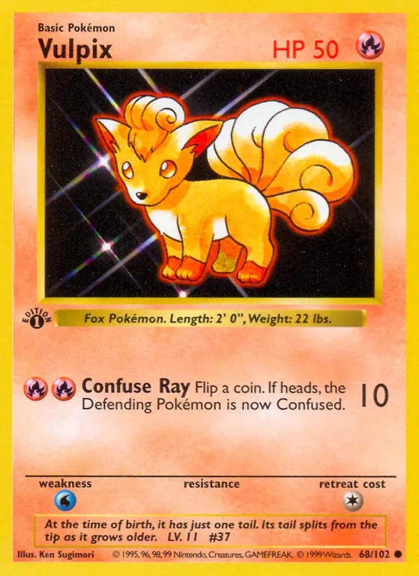 Vulpix — Base Set #68 (Pokémon TCG card)
