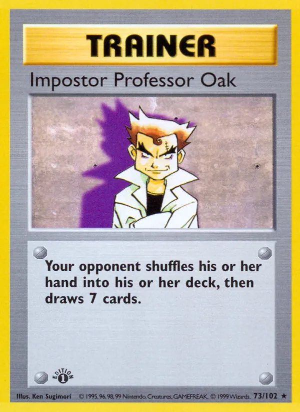 Impostor Professor Oak — Base Set #73 (Pokémon TCG card)