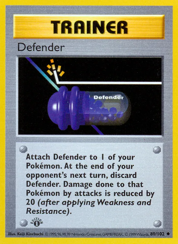 Defender — Base Set #80 (Pokémon TCG card)