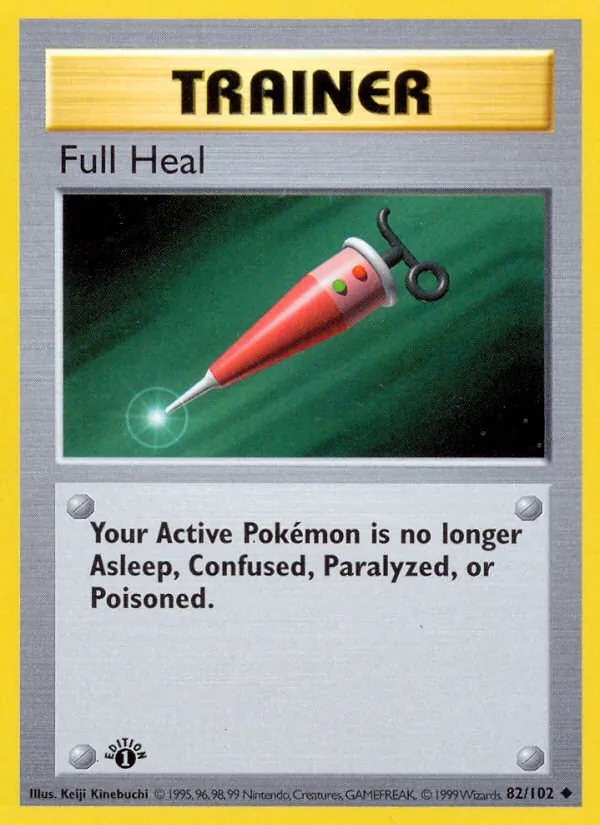 Full Heal — Base Set #82 (Pokémon TCG card)