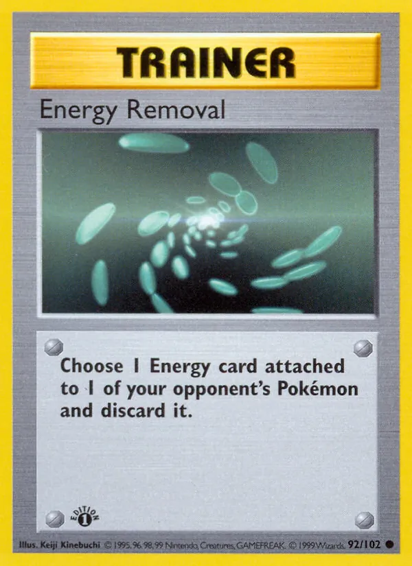 Energy Removal — Base Set #92 (Pokémon TCG card)