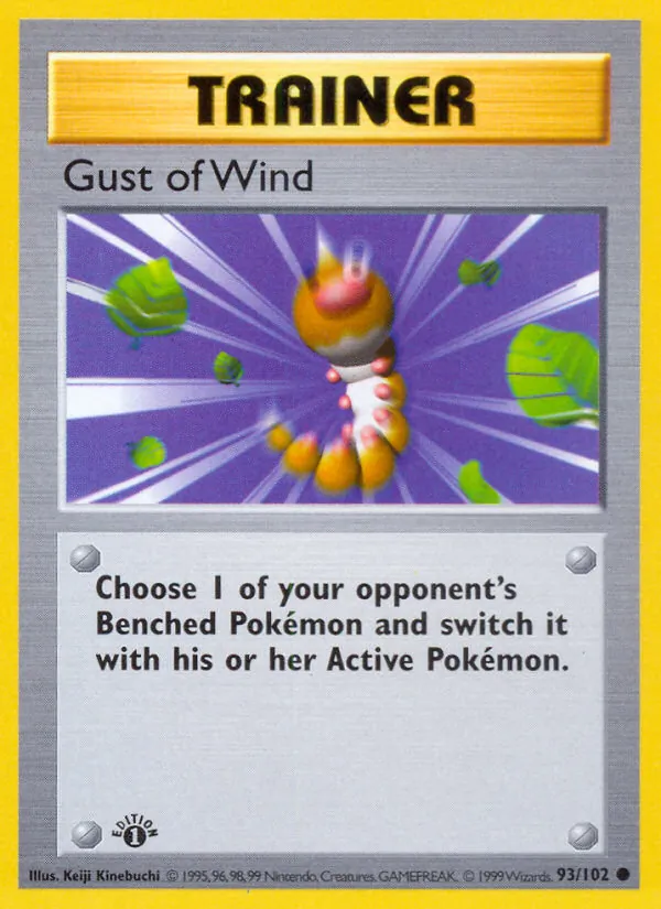 Gust of Wind — Base Set #93 (Pokémon TCG card)