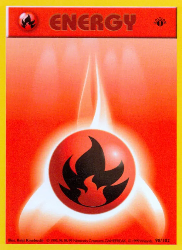 Fire Energy — Base Set #98 (Pokémon TCG card)