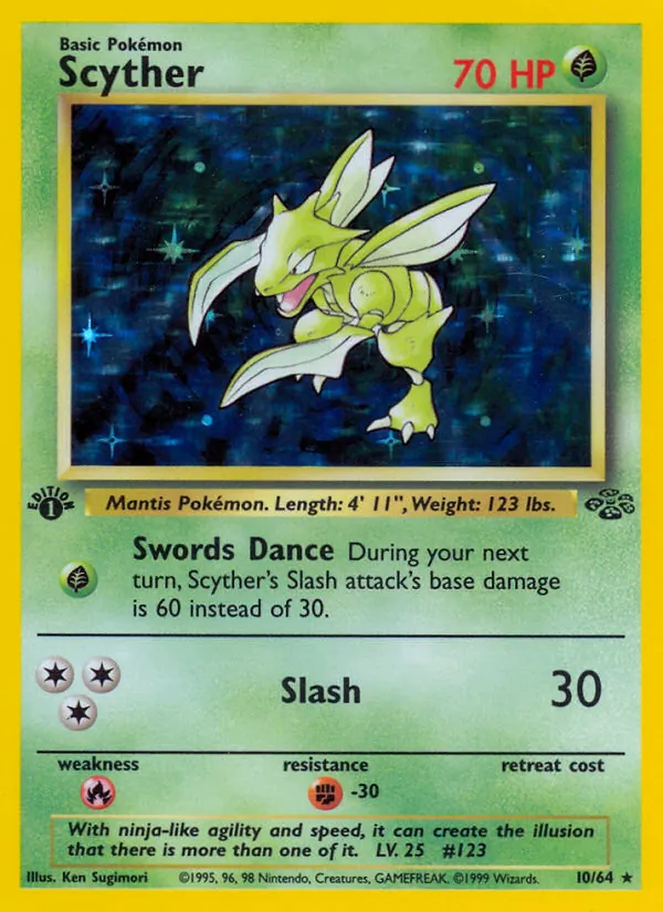Scyther — Jungle #10 (Pokémon TCG card)