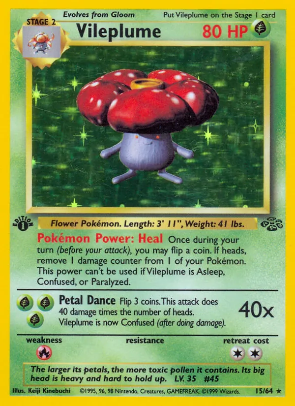 Vileplume — Jungle #15 (Pokémon TCG card)