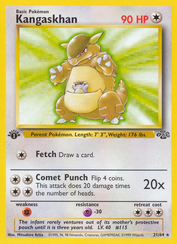 Kangaskhan — Jungle #21 (Pokémon TCG card)