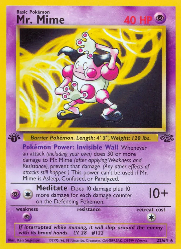 Mr. Mime — Jungle #22 (Pokémon TCG card)