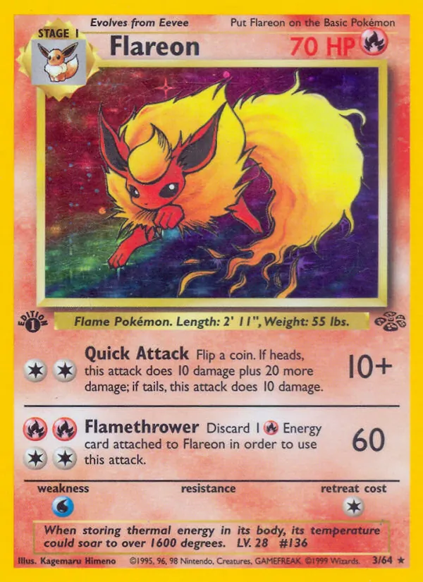 Flareon — Jungle #3 (Pokémon TCG card)