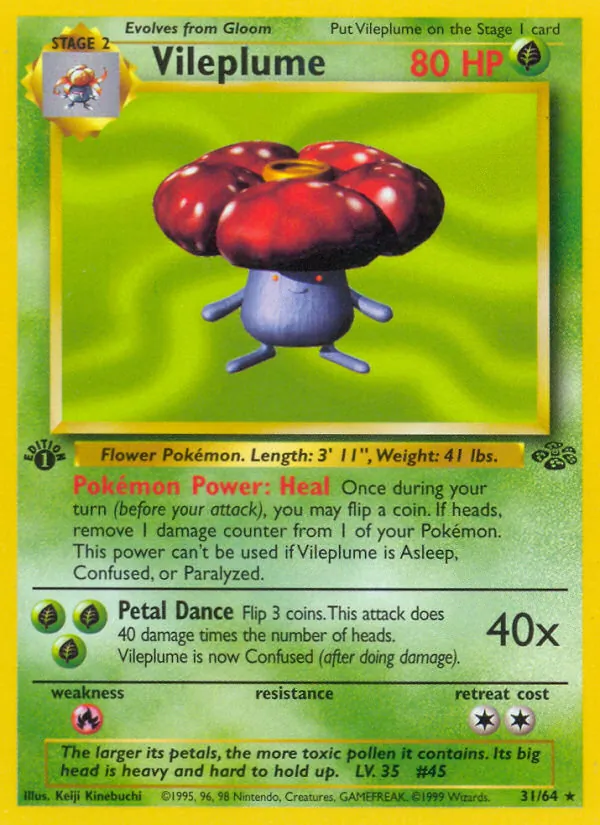 Vileplume — Jungle #31 (Pokémon TCG card)