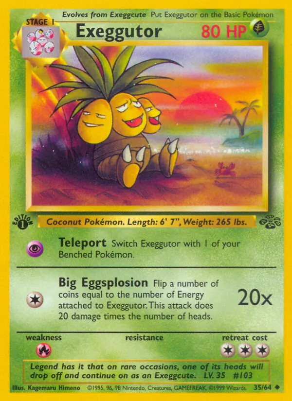 Exeggutor — Jungle #35 (Pokémon TCG card)