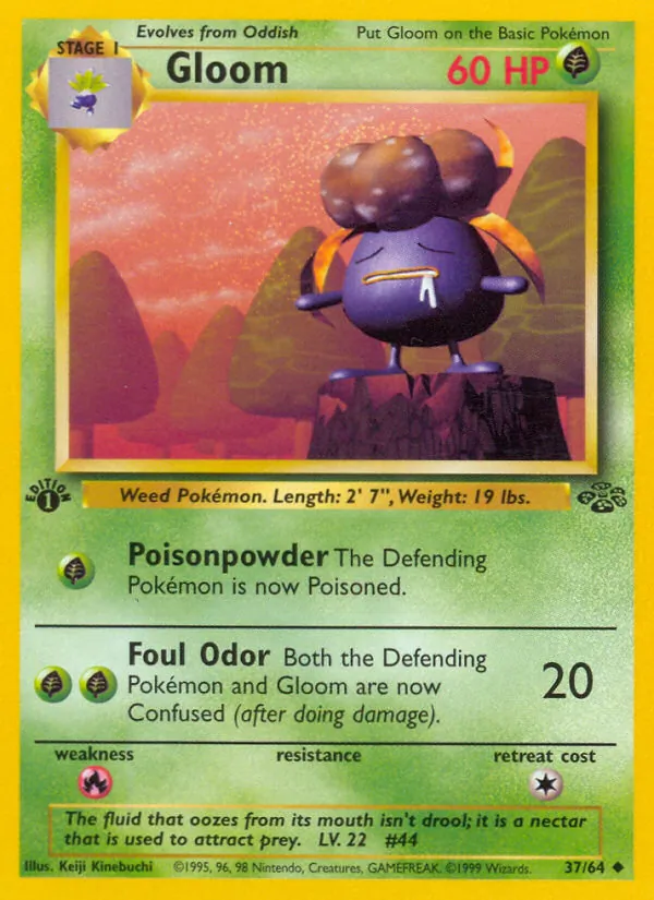 Gloom — Jungle #37 (Pokémon TCG card)