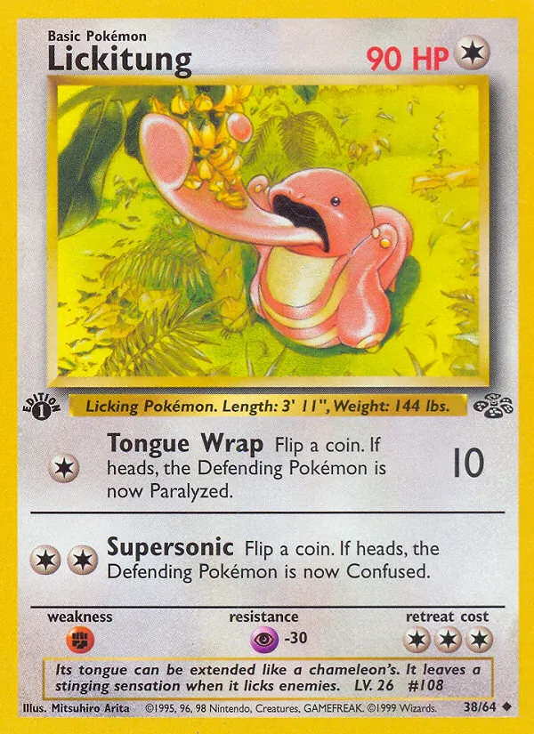 Lickitung — Jungle #38 (Pokémon TCG card)