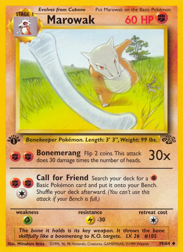 Marowak — Jungle #39 (Pokémon TCG card)
