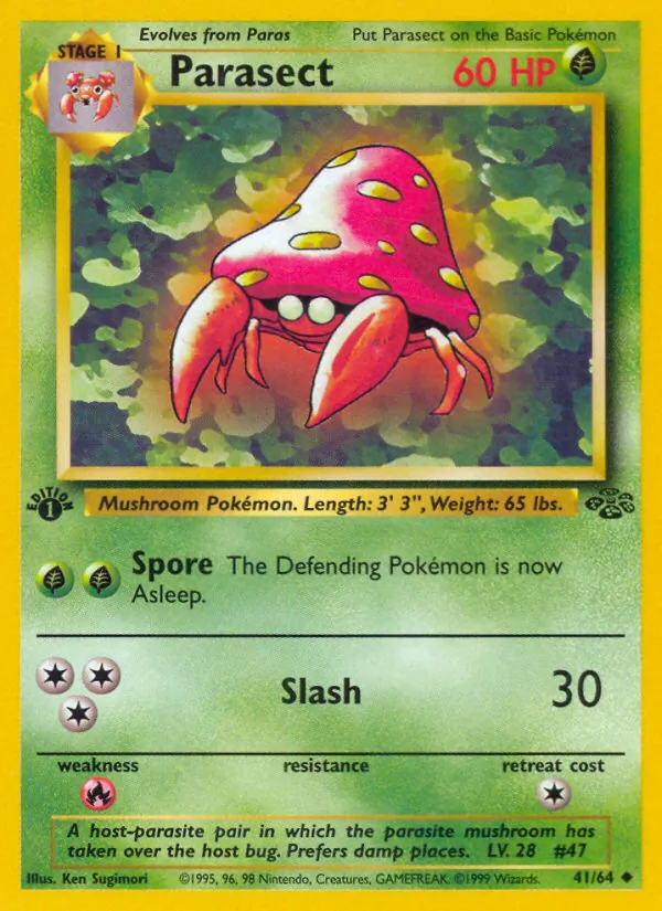 Parasect — Jungle #41 (Pokémon TCG card)