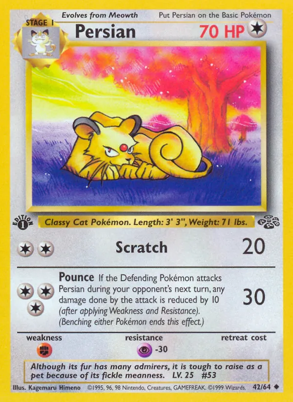 Persian — Jungle #42 (Pokémon TCG card)