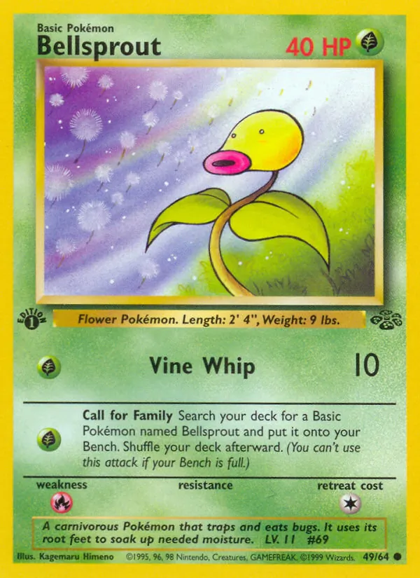 Bellsprout — Jungle #49 (Pokémon TCG card)