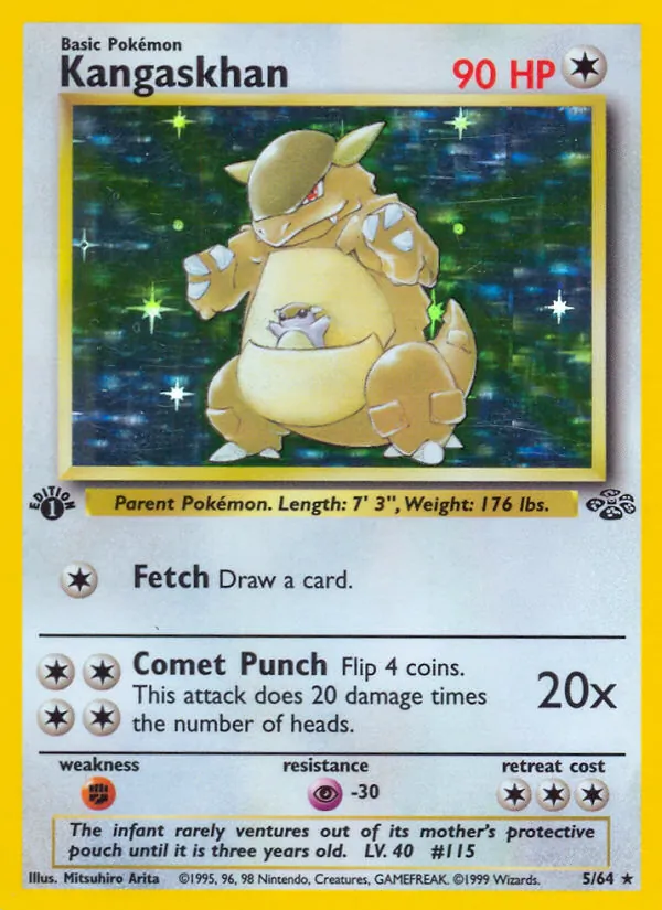 Kangaskhan — Jungle #5 (Pokémon TCG card)