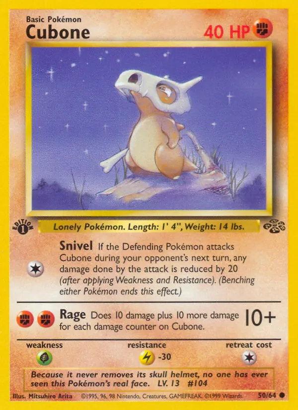 Cubone — Jungle #50 (Pokémon TCG card)