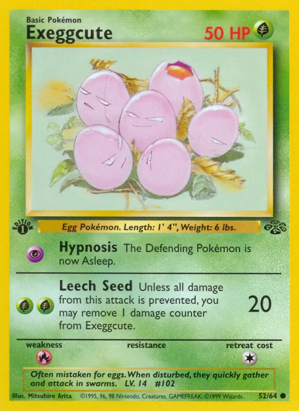 Exeggcute — Jungle #52 (Pokémon TCG card)