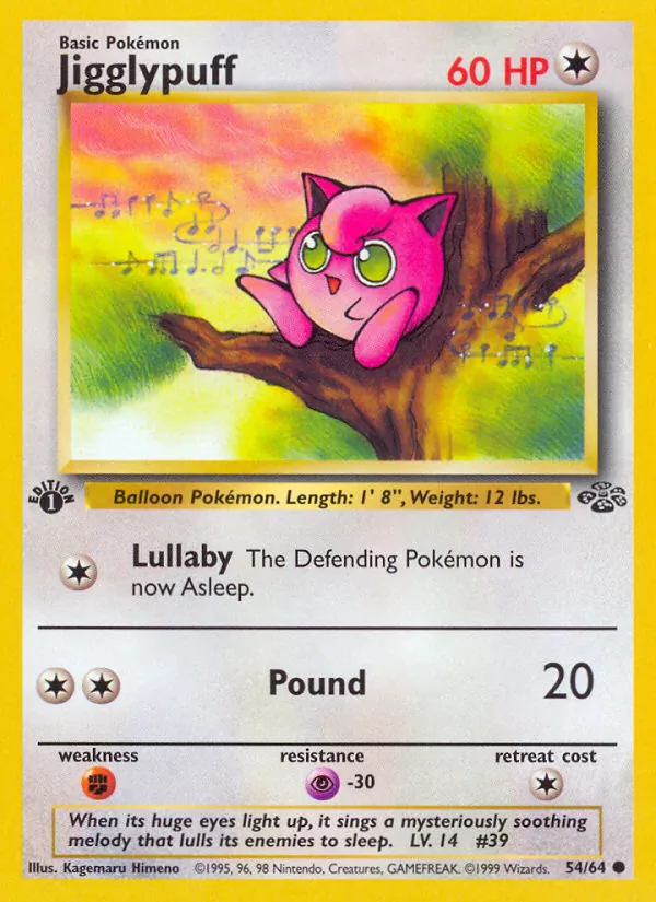 Jigglypuff — Jungle #54 (Pokémon TCG card)