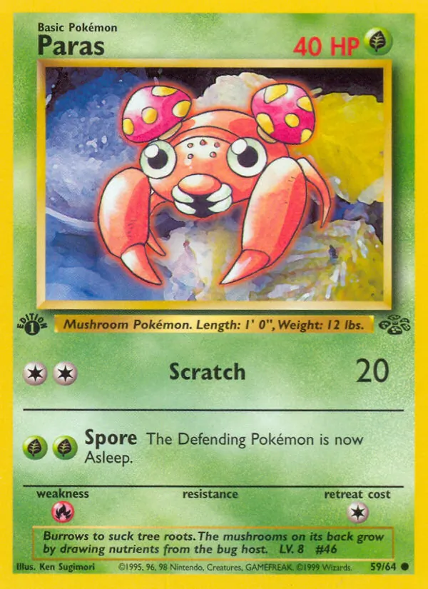 Paras — Jungle #59 (Pokémon TCG card)