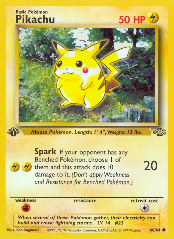 Pikachu — Jungle #60 (Pokémon TCG card)